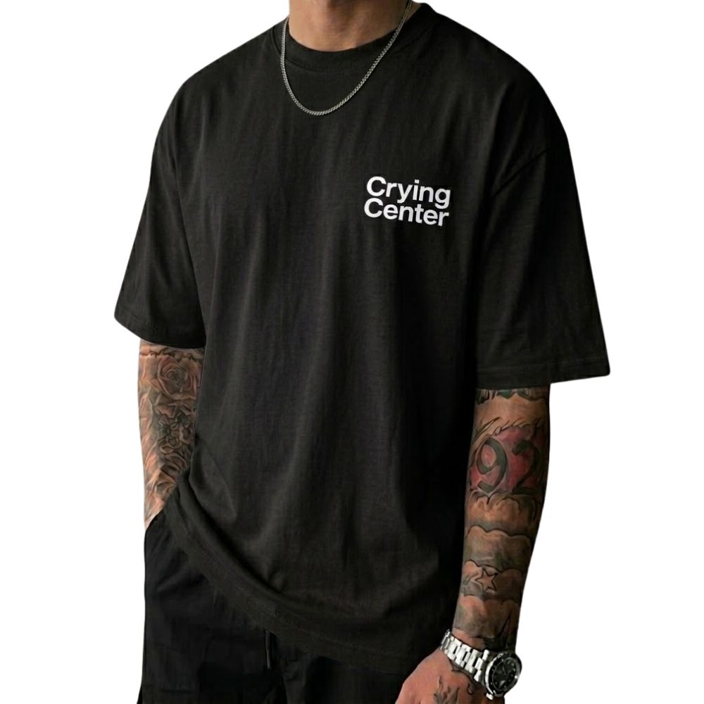 The "Crying Center" Signature Grape Oversized Tee The "Crying Center" Signature Grape Oversized Tee