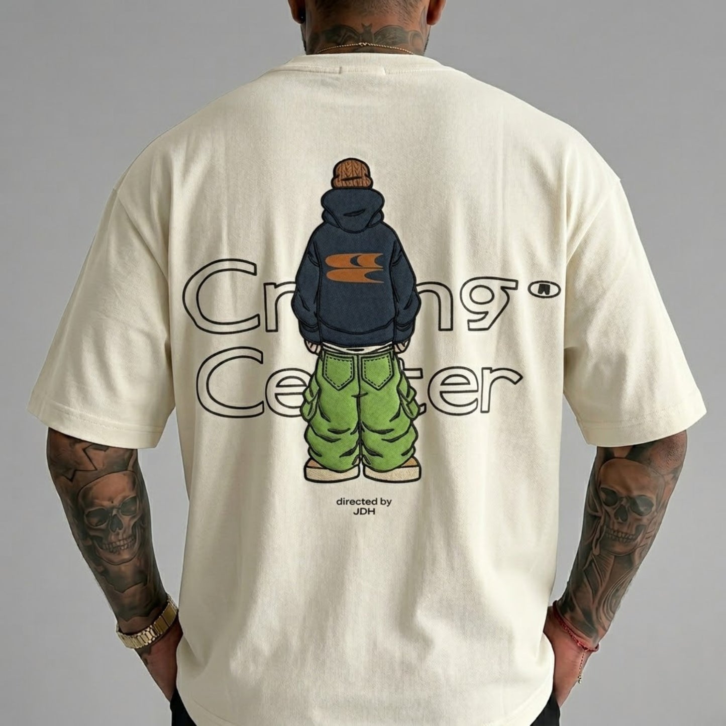 The "Crying Center" Signature Grape Oversized Tee The "Crying Center" Signature Grape Oversized Tee