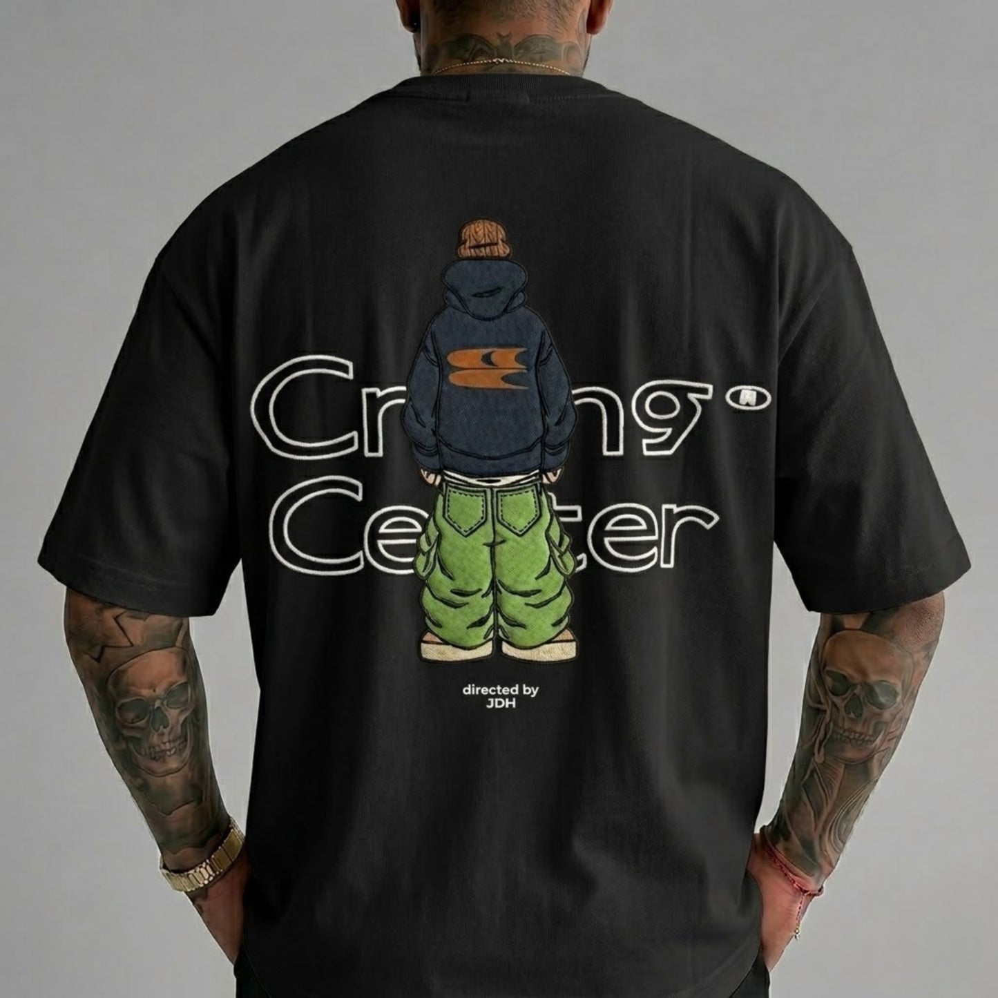 The "Crying Center" Signature Grape Oversized Tee The "Crying Center" Signature Grape Oversized Tee