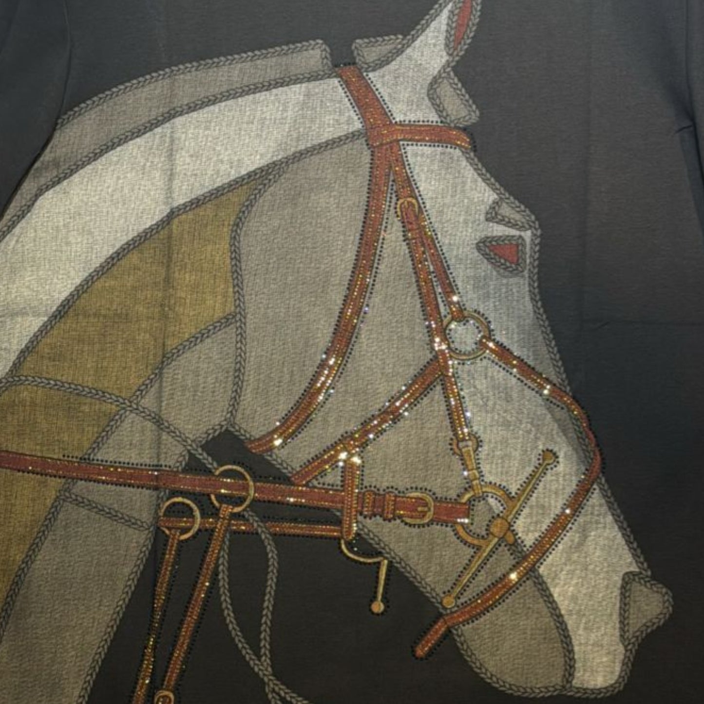 Premium 100% Cotton Animal Siroski T-Shirt For Men's