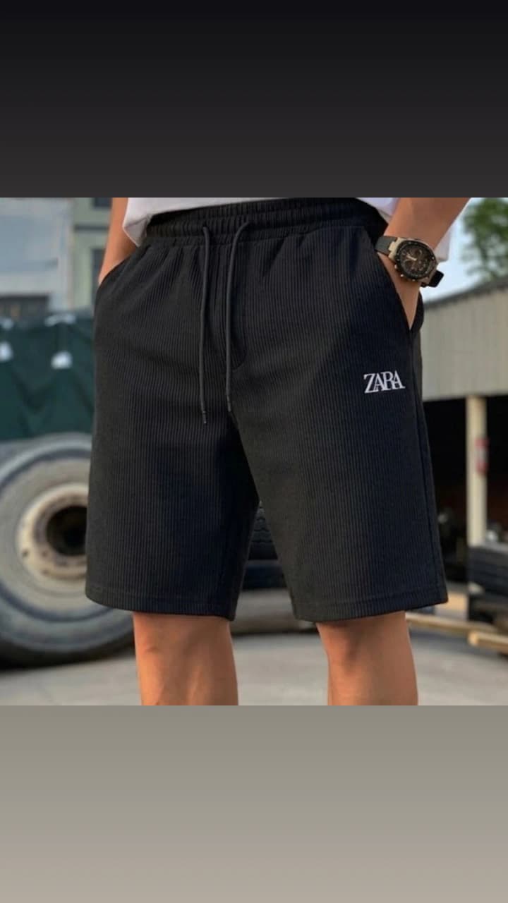 Relaxed Fit Ribbed T-Shirt &amp; Shorts Set Cotton Cord Set